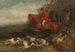 Jacht op vos, uit de dekking - William Shayer — weergave van het kunstwerk
