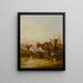 Reisigers aan de rand van de zee - William Shayer Snr — ingelijst kunstwerk aan de muur