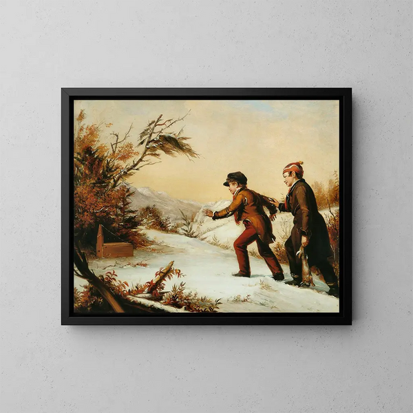 The trap is closing in - William Sidney Mount — framed artwork on a wall