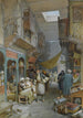 Bazar Suez - William Simpson — weergave van het kunstwerk