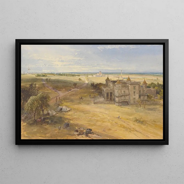 William Simpson - The Dilkoosha Lucknow in the Distance.webp