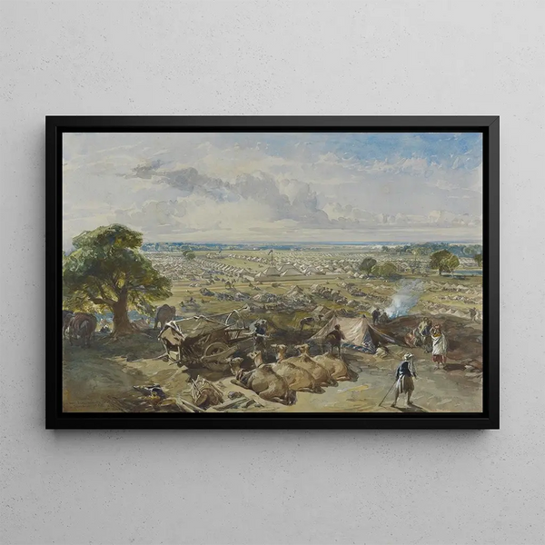 William Simpson - The GovernorGenerals and CommanderinChiefs Camp at Jalandhar 1 Febuary 1860.webp