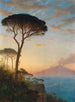 Le Vésuve au crépuscule - William Stanley Haseltine — weergave van het kunstwerk