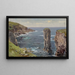 Britse kustlijn schilderij, Cornwall - William Trost Richards — ingelijst kunstwerk aan de muur