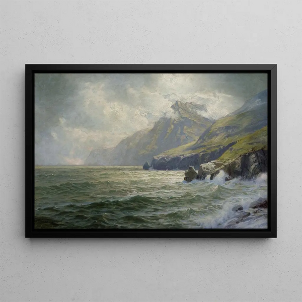 Bay of Donegal - William Trost Richards — framed artwork on a wall