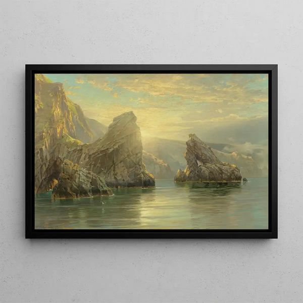 William Trost Richards - Sunset in the Shetland Islands Scotland.webp