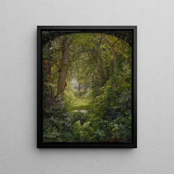 William Trost Richards - Woodland Landscape Woodland Glade.webp