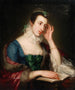Portret van een jonge vrouw - William Watson — weergave van het kunstwerk