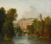 Een uitzicht op het kasteel van Warwick - William Westall — weergave van het kunstwerk