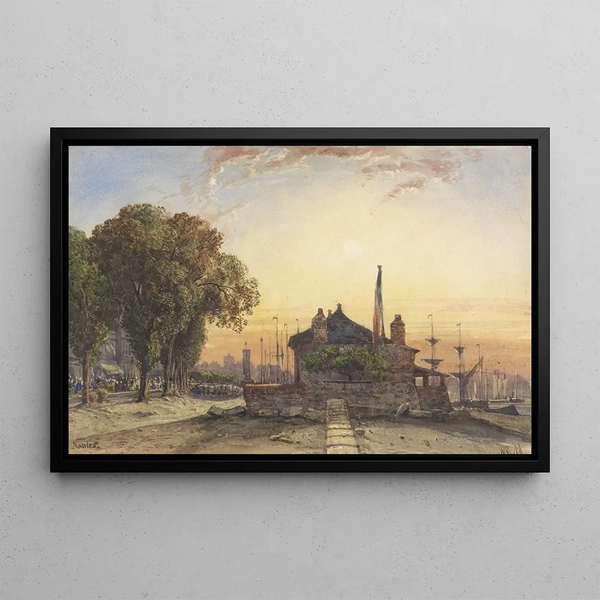 Nantes - William Wyld — framed artwork on a wall