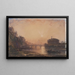 van het kasteel Saint-Ange in Rome bij zonsondergang - William Wyld — ingelijst kunstwerk aan de muur