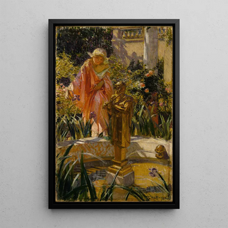 William de Leftwich Dodge - Stepping in the Fountain.webp