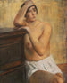 Vrouw naakt zittend - Willy Jaeckel — weergave van het kunstwerk