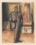 van Mijn Israël in zijn atelier - Willy Sluiter — weergave van het kunstwerk