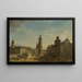 van de afbraak van de Sint-Clara-kerk en het Bernardinnenklooster in Warschau - Wincenty Kasprzycki — ingelijst kunstwerk aan de muur