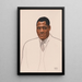 Paul Robeson - Winold Reiss schilderij — ingelijst kunstwerk aan de muur