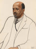 W. E. B. Du Bois - Winold Reiss | Schilderij — weergave van het kunstwerk