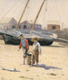 Een mandje met mosselen - Winslow Homer — weergave van het kunstwerk