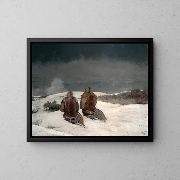 Onder nul - Winslow Homer — ingelijst kunstwerk aan de muur