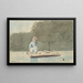 Jongen op een vlot - Winslow Homer — ingelijst kunstwerk aan de muur