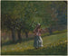 Meis met hooivork - Winslow Homer — weergave van het kunstwerk