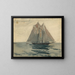 Schooner de Gloucester - Winslow Homer — ingelijst kunstwerk aan de muur