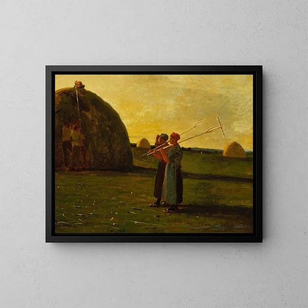 Maaiers - Winslow Homer — ingelijst kunstwerk aan de muur