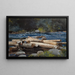 Rivière Hudson - Winslow Homer — ingelijst kunstwerk aan de muur