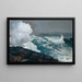Wind uit het noordoosten - Winslow Homer — ingelijst kunstwerk aan de muur