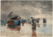 op het zand - Winslow Homer — weergave van het kunstwerk