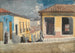 Straatscène in Santiago de Cuba - Winslow Homer — weergave van het kunstwerk