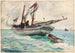 Zeilboot Nassau - Winslow Homer — weergave van het kunstwerk