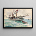 Zeilboot Nassau - Winslow Homer — ingelijst kunstwerk aan de muur