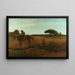 La herse à brosse Printemps - Winslow Homer — ingelijst kunstwerk aan de muur