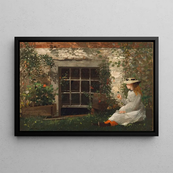 Het Klavertje Vier - Winslow Homer — ingelijst kunstwerk aan de muur