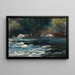 De snelle rivier de Hudson Adirondacks - Winslow Homer — ingelijst kunstwerk aan de muur