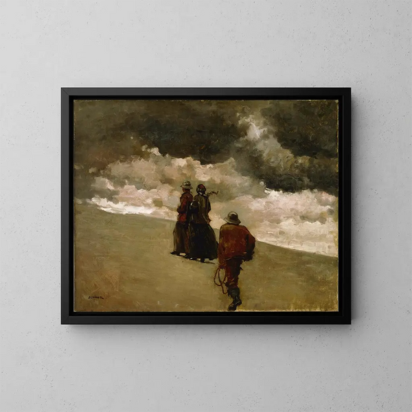 À la rescousse - Winslow Homer — ingelijst kunstwerk aan de muur