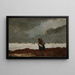 Twee figuren bij de zee - Winslow Homer — ingelijst kunstwerk aan de muur