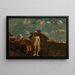 Twee meisjes met zonnekappen in een veld - Winslow Homer — ingelijst kunstwerk aan de muur