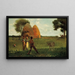Ontwenning van de kalf - Winslow Homer — ingelijst kunstwerk aan de muur