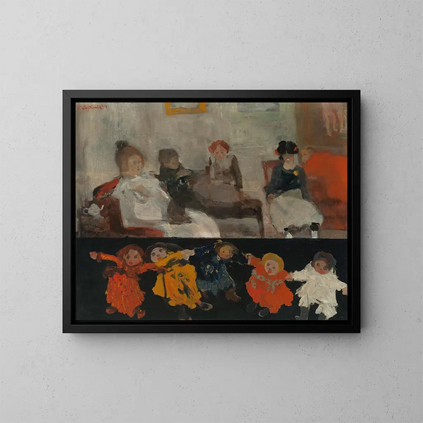 Dolls - Witold Wojtkiewicz — framed artwork on a wall