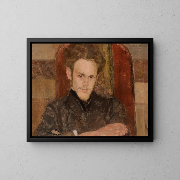 Portrait of Maksymilian Rosen - Witold Wojtkiewicz — framed artwork on a wall