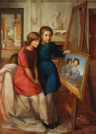 Wojciech Korneli Stattler - Portrait of Alfred Potocki and Adam Potocki.webp