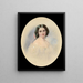 Portret van een dame - Woldemar Hau — ingelijst kunstwerk aan de muur
