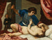 Tarquin en Lucretia - Atelier van Felice Ficherelli — weergave van het kunstwerk