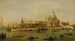 Venise, de Dogana en Santa Maria della Salute - Atelier van Francesco Guardi — weergave van het kunstwerk