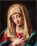 Madonna in gebed - Atelier van Giovanni Battista Salvi — weergave van het kunstwerk