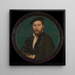 Portret van een man, Sir Ralph Sadler - Atelier van Hans Holbein de Jonge — ingelijst kunstwerk aan de muur