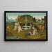 Het Paradijs Tuin - Atelier van Jérôme Bosch — ingelijst kunstwerk aan de muur