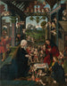L'Aanbidding van het Kind Jezus - Atelier van Jacob Cornelisz van Oostsanen — weergave van het kunstwerk